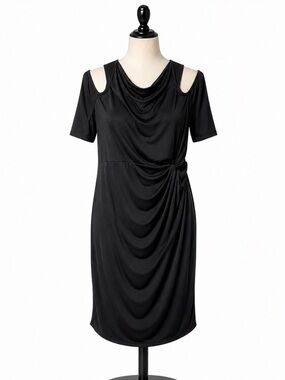 Lisa & Lucy Size L Black Cold Shoulder Women’s Dress